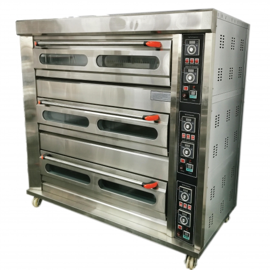 TRIPLE DECK 9 TRAY OVEN 380V 3-PHASE - GCE