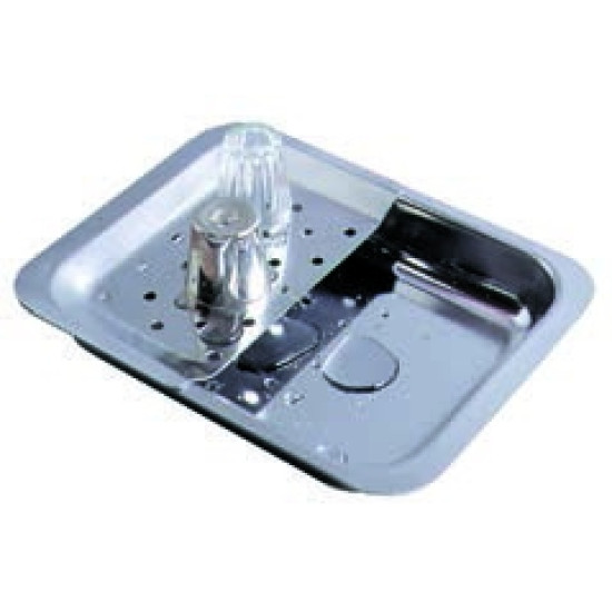 TOT DRAINER S/STEEL 200MM X 160MM X 35MM