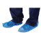 DISPOSABLE PLASTIC SHOE COVERS - BLUE - PACK OF 10