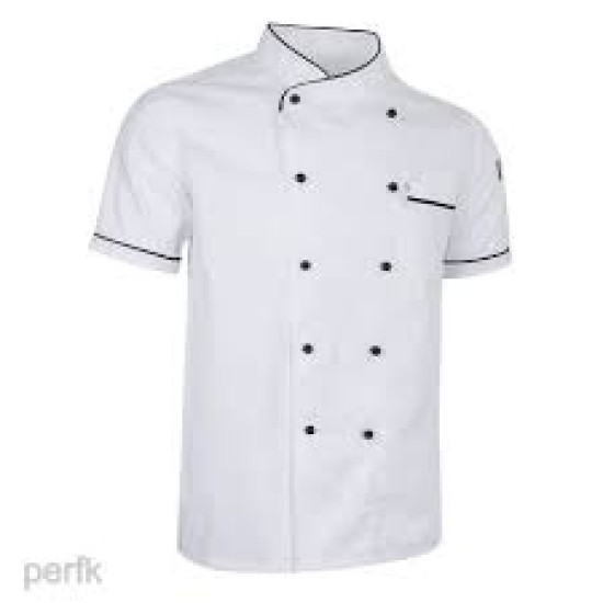CHEFS UNIFORM JACKET BASIC SHORT - X SMALL