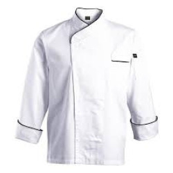 CHEFS UNIFORM JACKET BASIC POP BUTTON - X SMALL