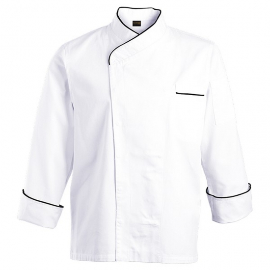 CHEFS UNIFORM JACKET BASIC POP BUTTON - XX LARGE