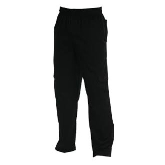 CHEFS UNIFORM - CARGO'S BLACK - MEDIUM