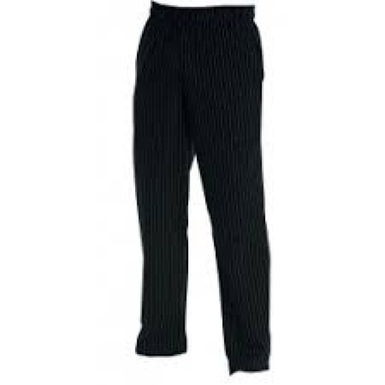 CHEFS UNIFORM - BAGGIES BLACK - X LARGE