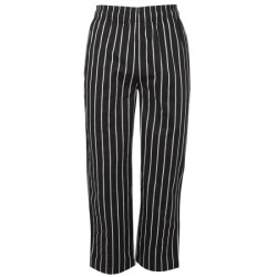 CHEFS UNIFORM - BAGGIES BLACK PIN STRIPE - MEDIUM