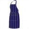 CHEFS UNIFORM FULL BIB APRON BUTCHERS (BLUE) STRIP