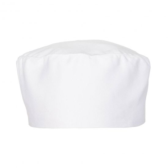 CHEFS UNIFORM - WHITE POLY COTTON BEANIE
