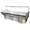 4 DIVISION CURVE GLASS BAIN MARIE S/STEEL EXT PED
