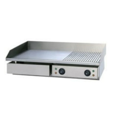 FLAT TOP GRILLER ELEC-HALF FLAT/RIBBED