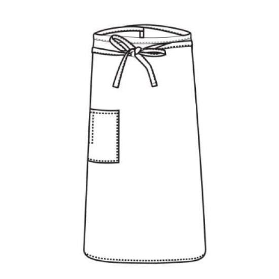 CHEFS UNIFORM - BISTRO WHITE APRON